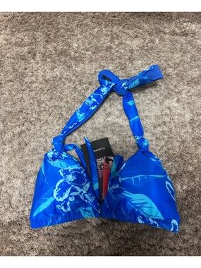 Tucann Neon Orchid Azure Bikini Top
